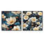 Hoskin - Ensemble de 2 collages carrés botaniques abstraits-101849339-101849338
