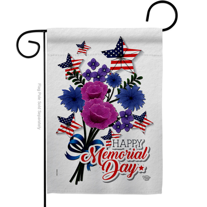 Drapeau décoratif de maison en mélange de polyester, H 18,5 po x l 13 po