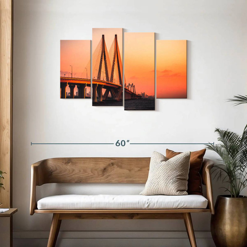 Pont Lilie Bandra-Worli, H 27 po x l 43 po