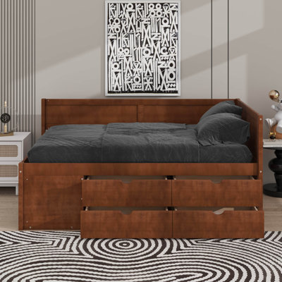 Twin Size Daybed With Drawers And Shelves