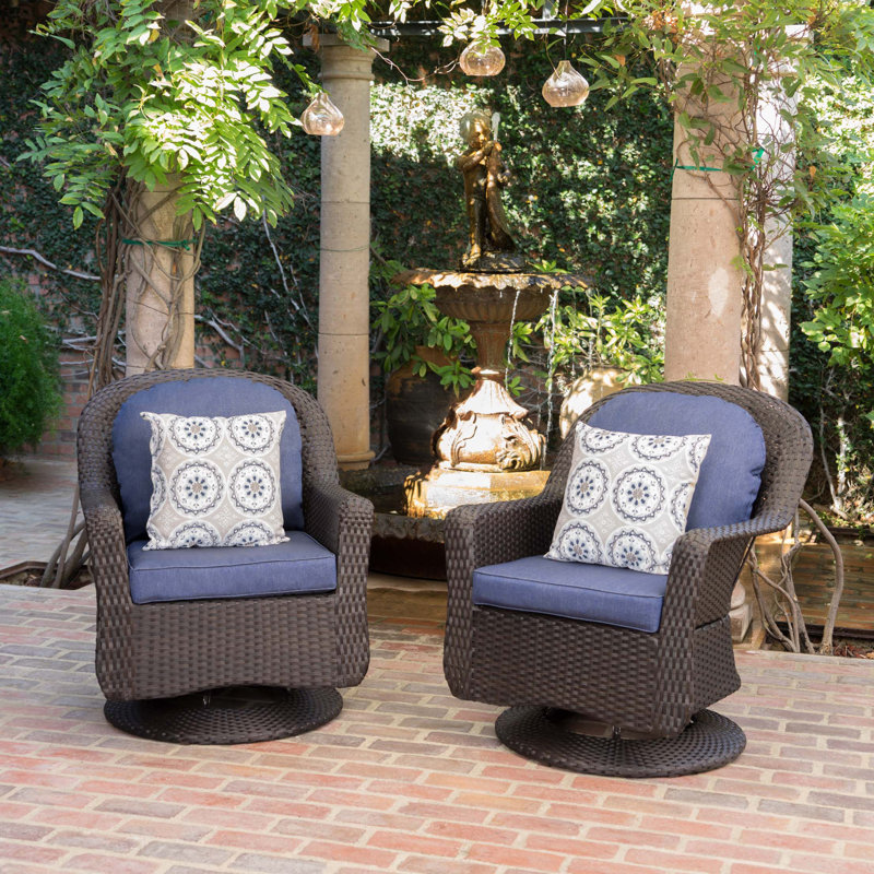 Fauteuil club pivotant, Marine, Gris foncé