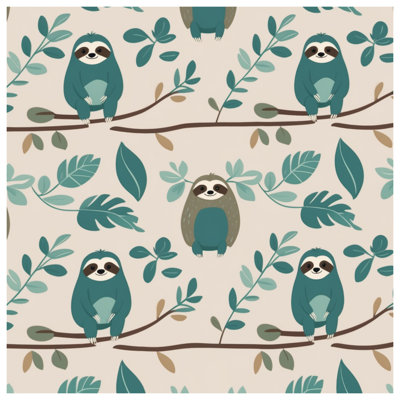 Tapis de bain Sloths On Branches