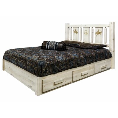 Tustin Solid Wood Low Profile Storage Platform Bed -  Loon Peak®, 9552F30A67B5402A810DD1ADCD3009B6