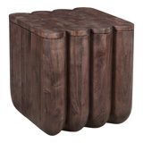Punyo Solid Wood End Table