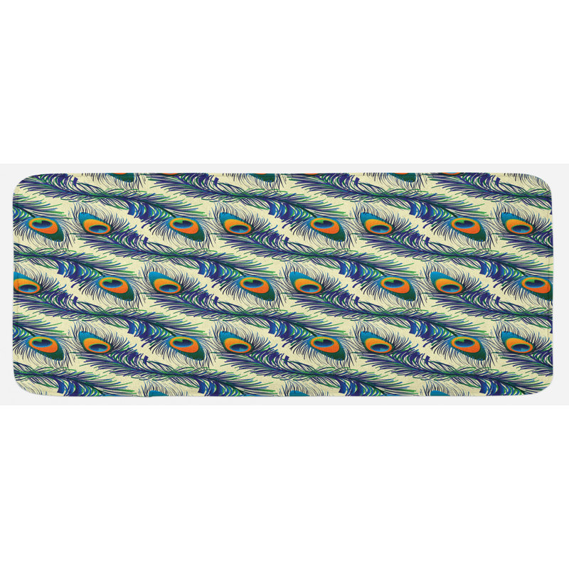Tapis de cuisine peacock