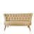 Stylish 2-Seat Sofa, Milky Brown, 55.1 x 31.5 x 27.9 inches | Solid Wood Frame, 100% Polyester Fabric, 32 DNS Foam for Comfort | Easy Clean, Perfect for Modern & Rustic Home Decor, Durable Wood Legs-111815261