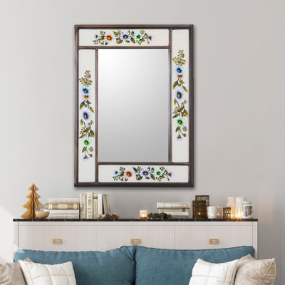 Combes Wood Flat Wall Mirror