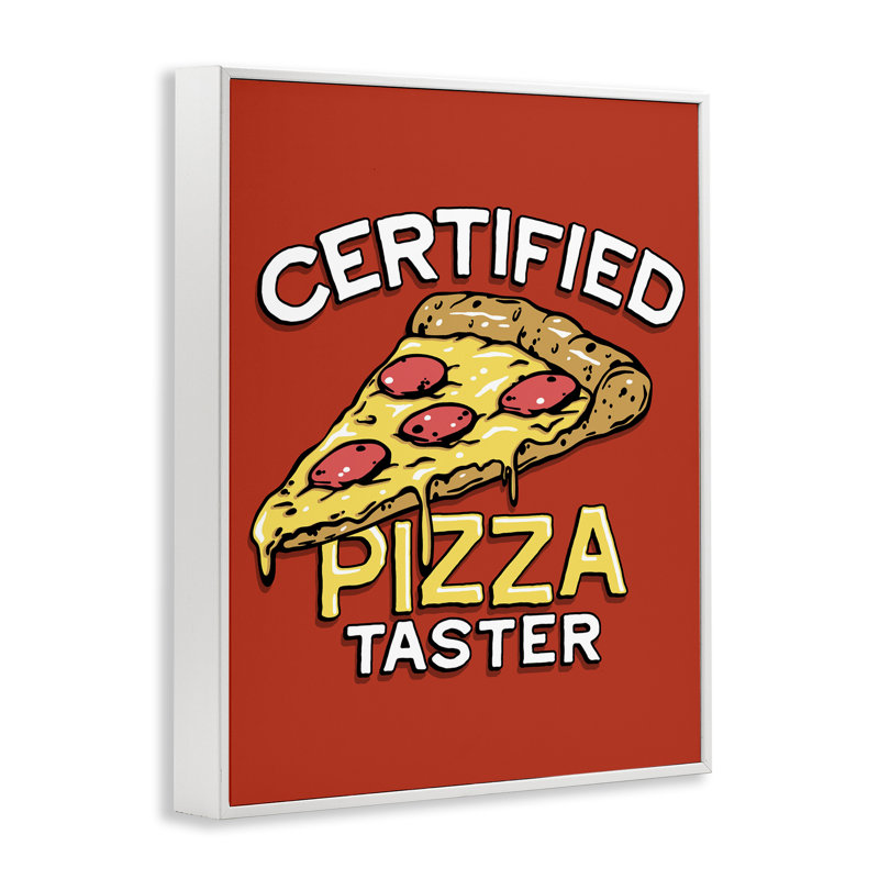Giclée encadrée par un dégustateur de pizza certifié, conception par Jedco Brands, Inc., H 20 po x l 16 po