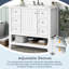 Meuble-lavabo 36 po avec lavabo en céramique-609063475