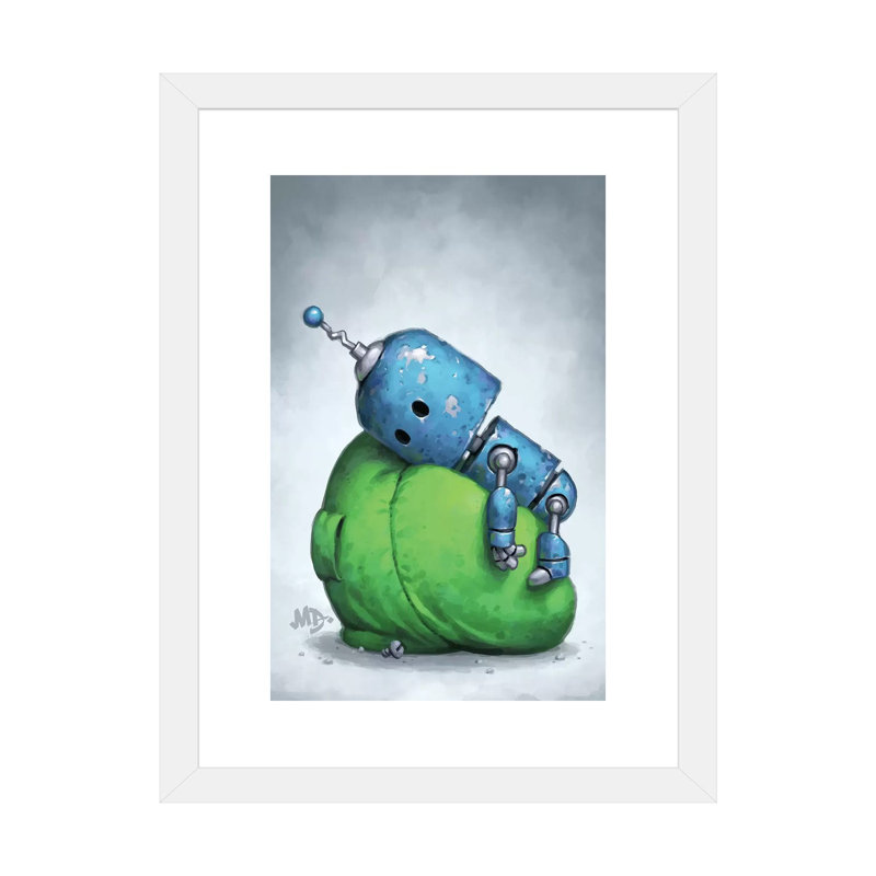Pile faible par Matt Dixon-impression, Papier blanc, Blanc, H 32 po x l 24 po x P 1 po