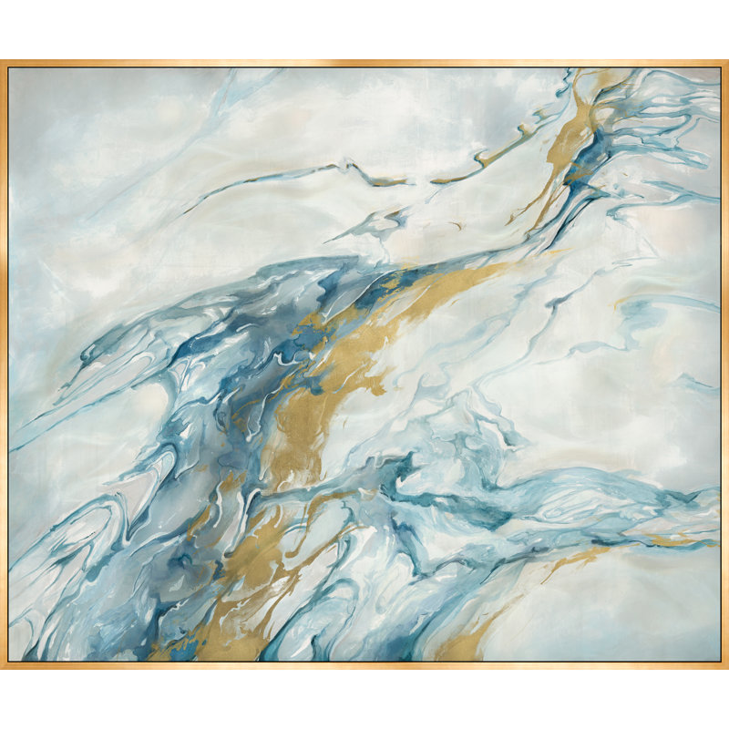 Mystical Gold II Painting by Jacob Lincoln, 41.5" H x 49.5" W x 1.5" D, Image Brush Gel