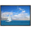 «Beautiful Seascape White Sail Boat On The Clear Blue Sea Sky» sur-99544045-99544046