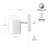 1-Light Matte White Plug-In or Hardwire Wall Sconce