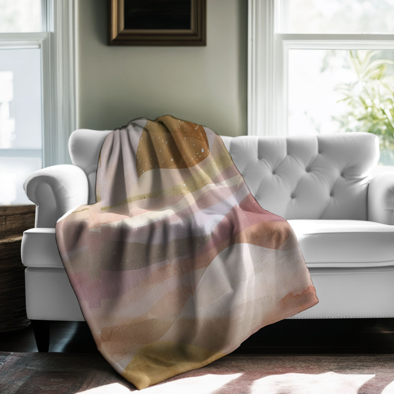 Jeté Boho Dusty Dreams - 1 pièce Sherpa Premium, L 60 po x L 80 po