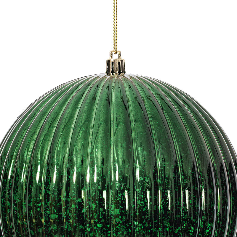 Ensemble de 4 boules de Noël Chistmas, Vert minuit
