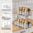 Pull Out Spice Rack Organizer For Inside Cabinet, Slide Out Chrome Spice Organization For Cabinet, Easy To Install Seasoning Organizer For Kitchen Organizers And Storage