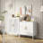 Metal Storage Cabinet, White Color, 2 Adjustable Shelves, High - Grade Lock, Design, For Gym Warehouse Basement, 15.81 In Width Steel File Cabinet With Doors, Adjustable, Appearance, Cold Rolled