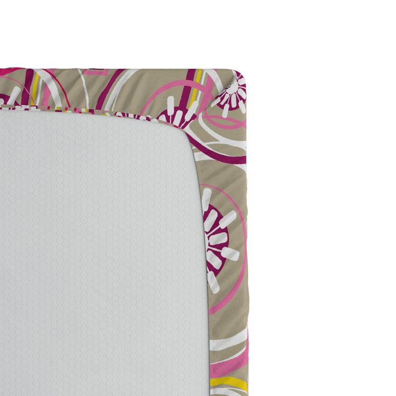 Microfiber Geometric Fitted Sheet, Full Fitted Sheet