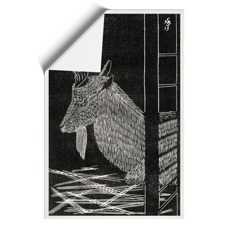 Markhor Goat Vol.2 by Samuel De Mesquita - No Frame Painting, 59cm H x 42cm W x 0.1cm D