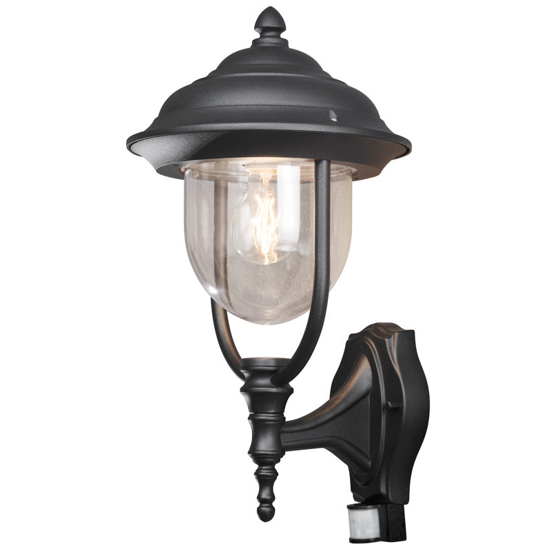 Parma Outdoor Wall Lantern, Matt Black