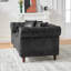 Canapé en tissu 83 po Chesterfield-1305044528