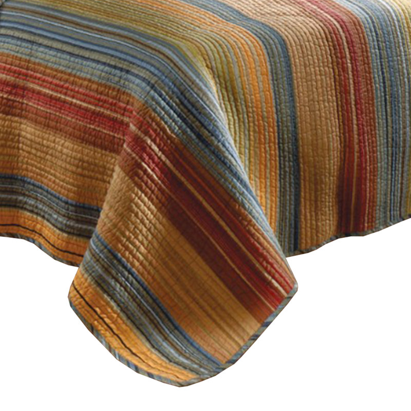 Huascaran King Size Multicolor Microfiber Quilt Set