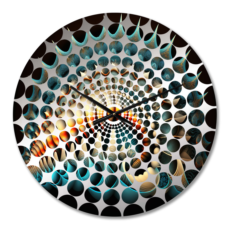 Horloge murale Virgilio - Paysages abstraits, Médium