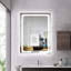 Miroir de salle de bain/meuble-lavabo éclairé Elmas