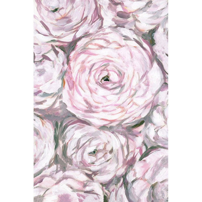 « grappe of pivoines », reproduction sur toile tendue, H 12 po x l 8 po x P 1,5 po