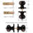 Privacy Door Knobs with Square Rosette, for Bed and Bath Keyless-102830856