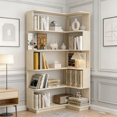 Freestanding Corner Bookshelf