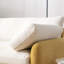 Fauteuil surdimensionné en chenille simple, fauteuil d'appoint large et profond, fauteuil rembourré moderne et confortable, canapé-lit à couleur contrastante avec coussins pour le salon, appartement, chambre à coucher-815086505