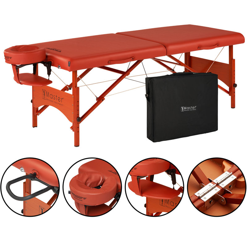 Text 213cm Adjustable Folding Table
