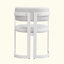 Ensemble de 2 chaises rembourrées en tissu avec structure en métal beige, capacité de poids de 265 lb-821497920