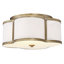 Plafonnier 3 lumières Meridian en laiton naturel-125424997-125425001