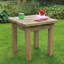 North Attleborough Square Pine and Spruce Solid Wood Outdoor Side Table - 60 cm W 60 cm D