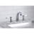 Kingston Brass American Patriot Two-Handle 3-Hole Deck Mount Widespread Bathroom Faucet with Retail Pop-Up Drain-40482077