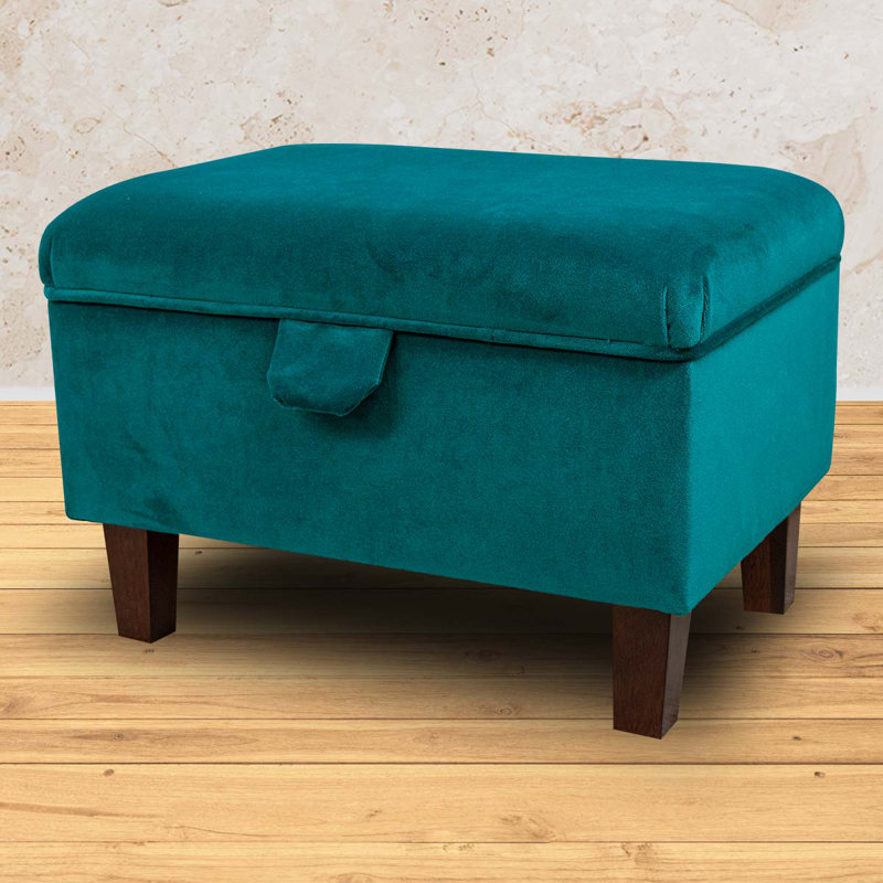Polyester Upholstered Bench with Flip Top