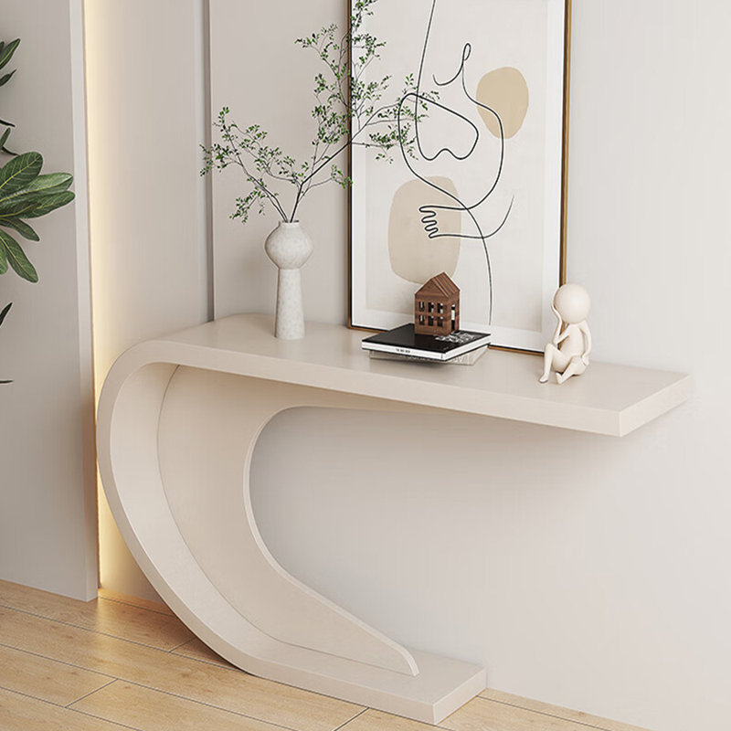 Table de véranda moderne et simple, Blanc