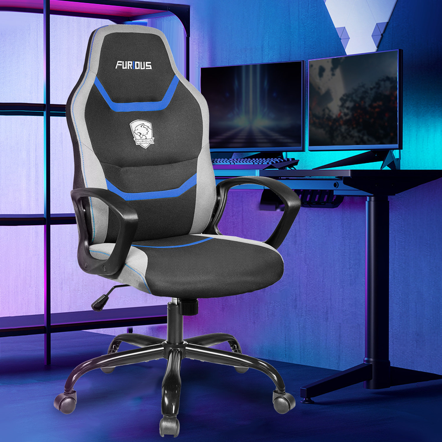Ninecer Adjustable Ergonomic Swiveling PC & Racing Game Chair Wayfair