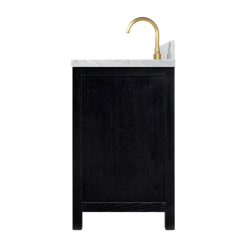 Cambridge 37'' W Single Vanity, White, Pure White Quartz, Rectangular