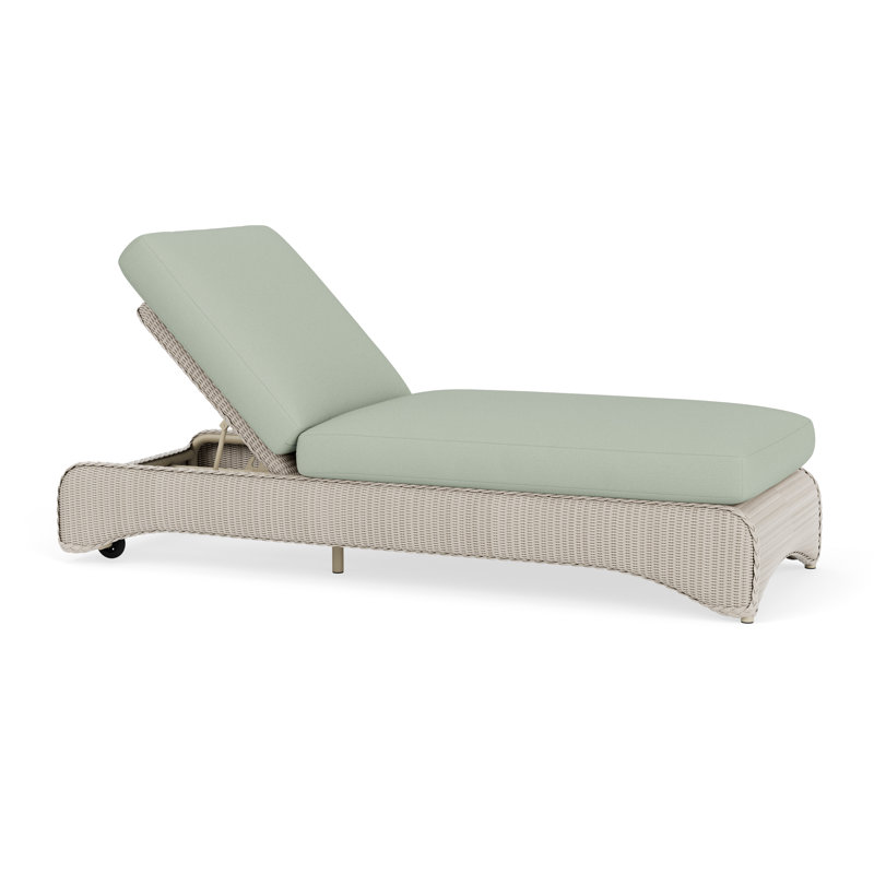 Loom Outdoor Chaise Lounge, Fife Aruba, Linen
