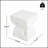 Cleo Outdoor Patio Modern Minimalist MGO Side Table, Durable and Stylish for All-Weather Use