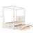 Upholstered Canopy Platform Bed with Trundle and Storage Drawers, a Stylish and Functional Choice for Your Bedroom-712377405-712377407