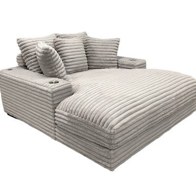Confortable chaise de chambre à coucher taupe avec porte-gobelet avec matériaux modernes +