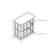 Retro Antique LED Curio Display Cabinet With Adjustable Shelves And Lattice Doors-1898824409