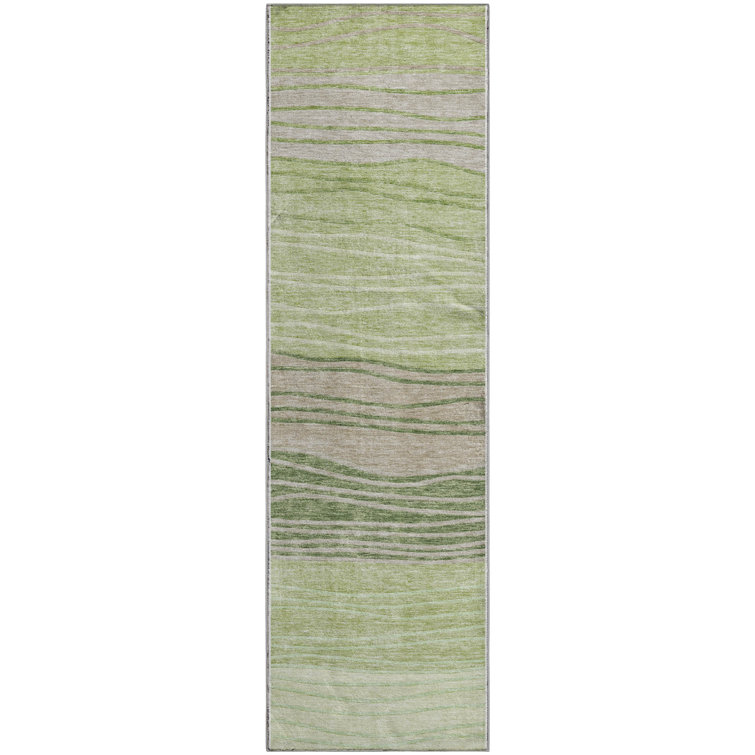 Premium Machine Washable Tweedy Aloe Rug