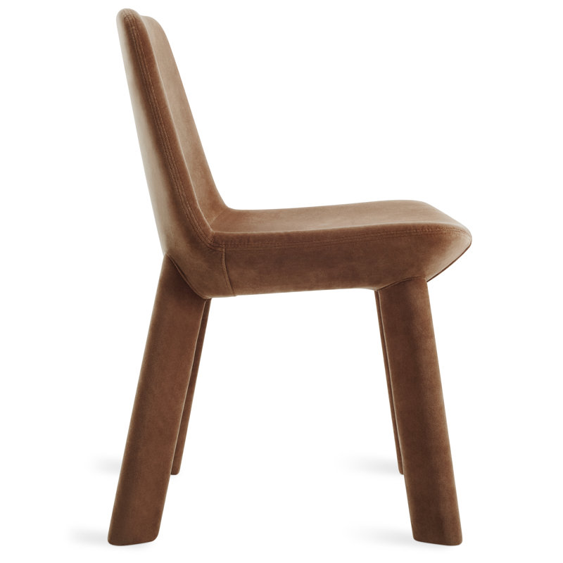 Neat Upholstered Dining Chair, Copper Velvet