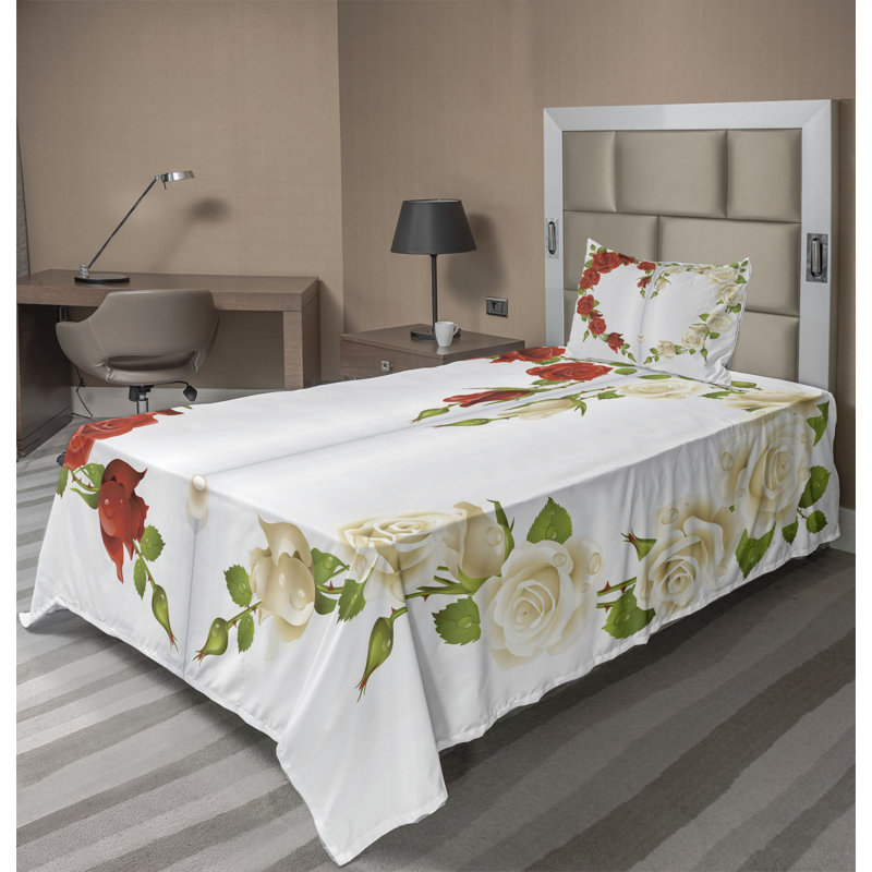 Microfiber Sheet Set, Twin Sheet Set with Fitted Sheet and Pillowcase
