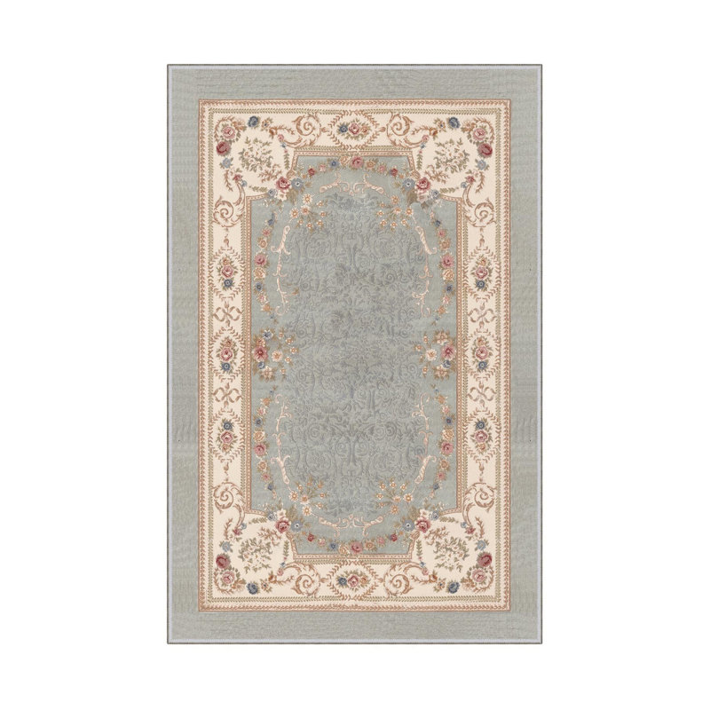 Stylish Hall Carpet (3.3 x 4.9 ft), 100% Polyester, 0.3 in Pile Height | Antibacterial, Non-Slip PVC Dot Underside | Woven Design with 3D Digital Printing | Machine Washable, Perfect for Home Décor & Comfort